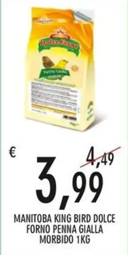 Moby Dick Manitoba King Bird Dolce Forno Penna Gialla Morbido offerta