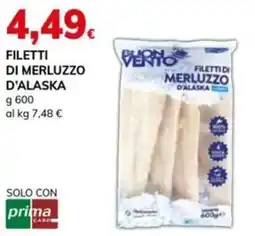 Basko Filetti di merluzzo d'alaska Buon Vento offerta