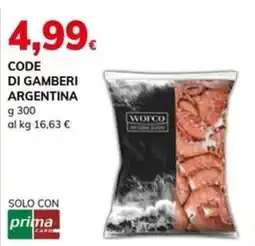 Basko Code di gamberi argentina Wofco offerta