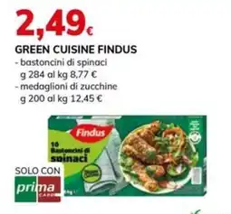 Basko Green Cuisine Findus bastoncini di spinaci offerta