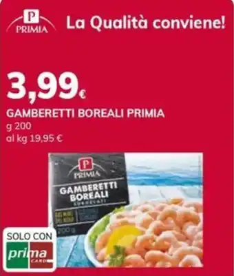 Gamberetti boreali Primia