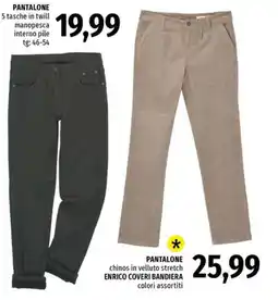 Famila Pantaloni Enrico Coveri Bandiera offerta