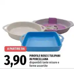 Famila Pirofile rose e tulipani in porcellana offerta