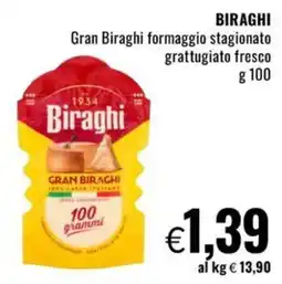 Famila Gran Biraghi formaggio stagionato grattugiato fresco offerta
