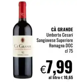 Famila Cà Grande Sangiovese Superiore offerta