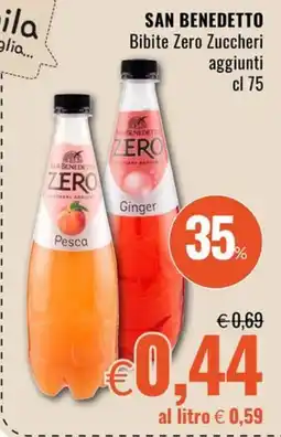 Famila San Benedetto Bibite Zero Zuccheri aggiunti offerta