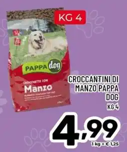 Il Centesimo Crocchette con Manzo Pappa Dog offerta