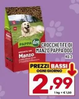 Il Centesimo Crocchette con Manzo Pappa Dog offerta