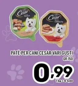 Il Centesimo Pâté per cani Cesar offerta