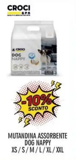 Moby Dick Mutandina assorbente dog nappy offerta