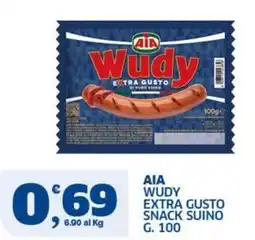 Ok Sigma AIA WUDY EXTRA GUSTO SNACK SUINO offerta