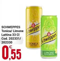 Centro Cash Schweppes Tonica/ Limone offerta