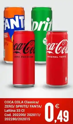 Centro Cash Coca Cola Classica/Zero/Sprite/Fanta offerta