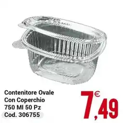 Centro Cash Contenitore Ovale Con Coperchio offerta
