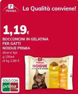 Basko Bocconcini in gelatina per gatti Noidue Primia offerta