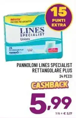 Il Centesimo Pannoloni Lines Specialist rettangolare plus offerta