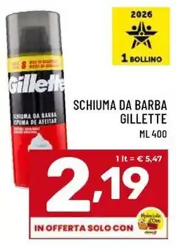 Il Centesimo Schiuma da barba Gillette offerta