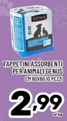 Il Centesimo Tappetini assorbenti per animali Genus offerta