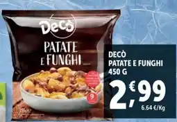Deco Superfreddo Decò patate e funghi offerta