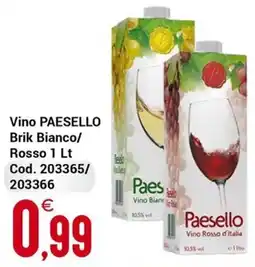 Centro Cash Vino Paesello offerta