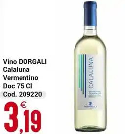 Centro Cash Vino Dorgali Calaluna Vermentino offerta