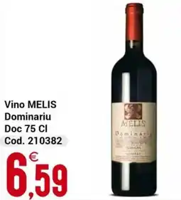 Centro Cash Vino Melis Dominariu offerta