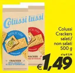 Iper Super Conveniente Colussi Crackers offerta