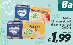 Iper Super Conveniente Mellin Omogeneizzati di carne vari tipi offerta