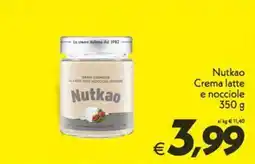 Iper Super Conveniente Nutkao Crema latte e nocciole offerta
