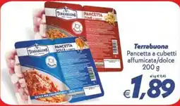 Iper Super Conveniente Terrabuona Pancetta a cubetti affumicata/dolce offerta