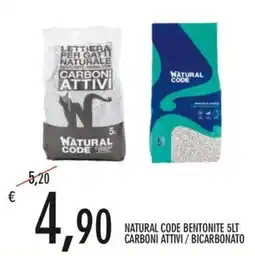 Moby Dick Natural Code bentonite lettiera per gatti offerta