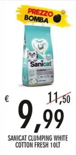 Moby Dick Sanicat Clumping White Cotton Fresh offerta