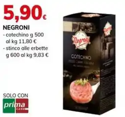 Basko Negroni cotechino offerta