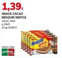 Basko Snack cacao Nesquik Nestlé offerta