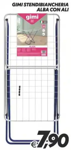 Iper Super Conveniente Gimi stendibiancheria alba con ali offerta