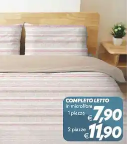 Iper Super Conveniente Completo letto in microfibra offerta