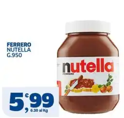 Ok Sigma Nutella Ferrero offerta