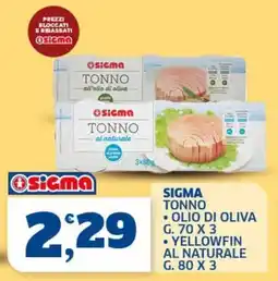 Ok Sigma Sigma tonno offerta
