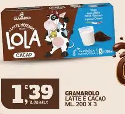 Ok Sigma Latte e cacao Granarolo offerta