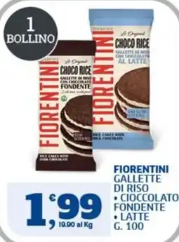 Ok Sigma Fiorentini gallette di riso cioccolato fondente latte offerta