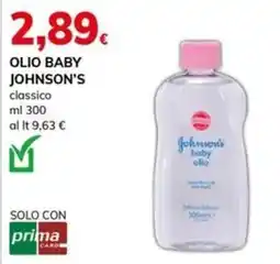 Basko Olio baby Johnson's classico offerta