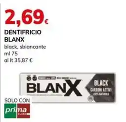 Basko Dentifricio Blanx black, sbiancante offerta