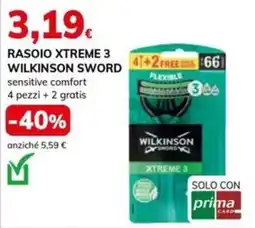 Basko Rasoio Xtreme 3 Wilkinson Sword offerta