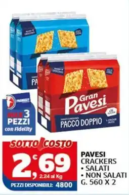 Ok Sigma Pavesi crackers offerta