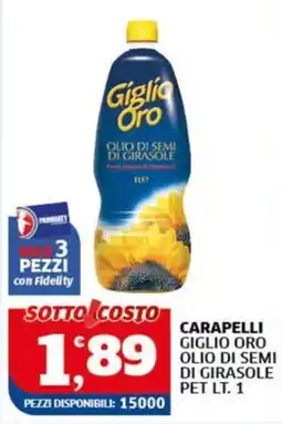 Ok Sigma CaraPelli Giglio Oro Olio di Semi di Girasole offerta