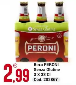 Centro Cash Birra PERONI Senza Glutine offerta