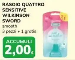Basko Rasoio Quattro Sensitive Wilkinson Sword offerta