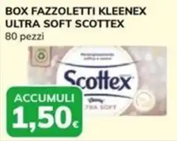 Basko Box fazzoletti Kleenex Ultra Soft Scottex offerta