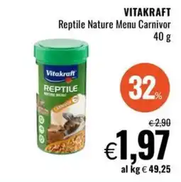 Famila Vitakraft Reptile Nature Menu Carnivor offerta