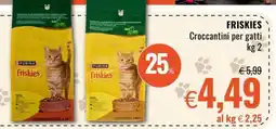 Famila Friskies Croccantini per gatti offerta